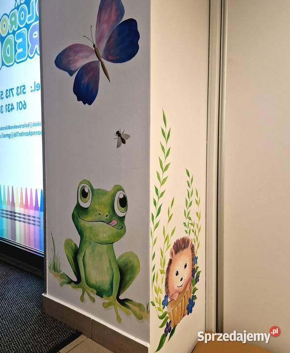 Malowanie na ścianach mural w pokoju dziecięcym Stalowa Wola