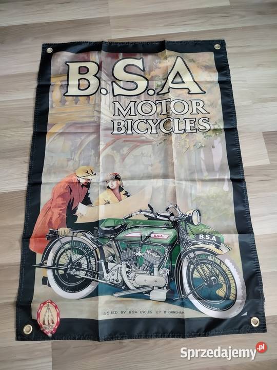 Baner 90x60 mocny materiał BSA kawasakibenelli