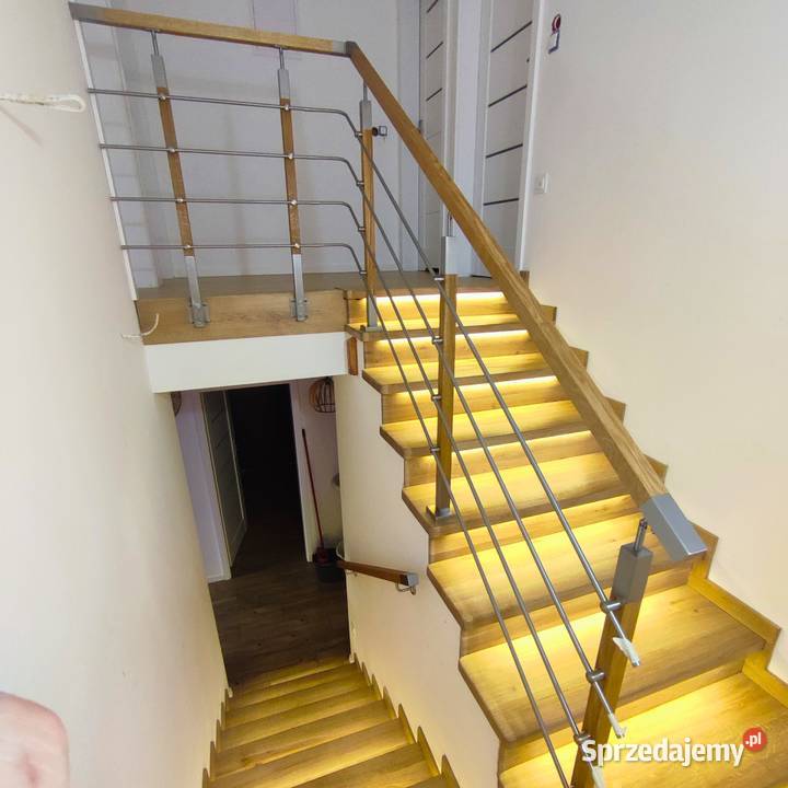 Balustrada Systemowa na Schody Wewnętrzne Wykończenie Gdów