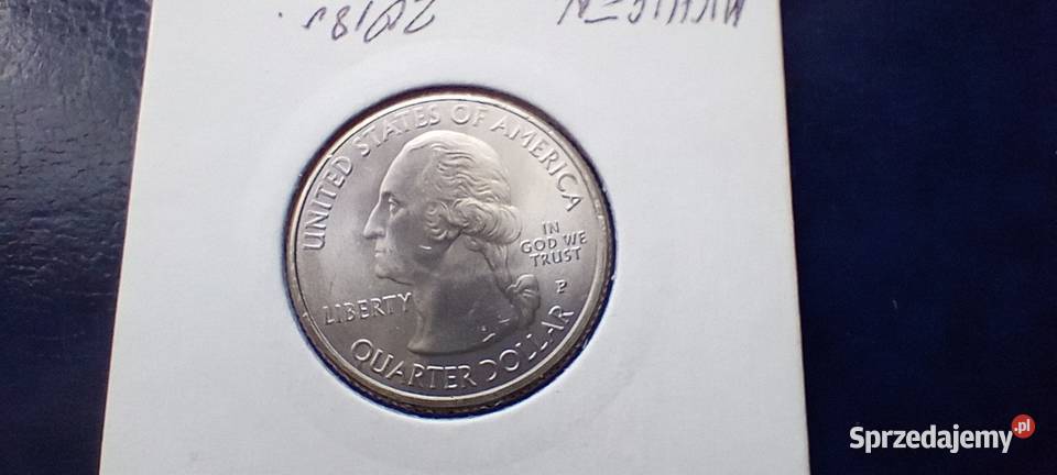 Stare monety 25 cent 2018 USA 12
