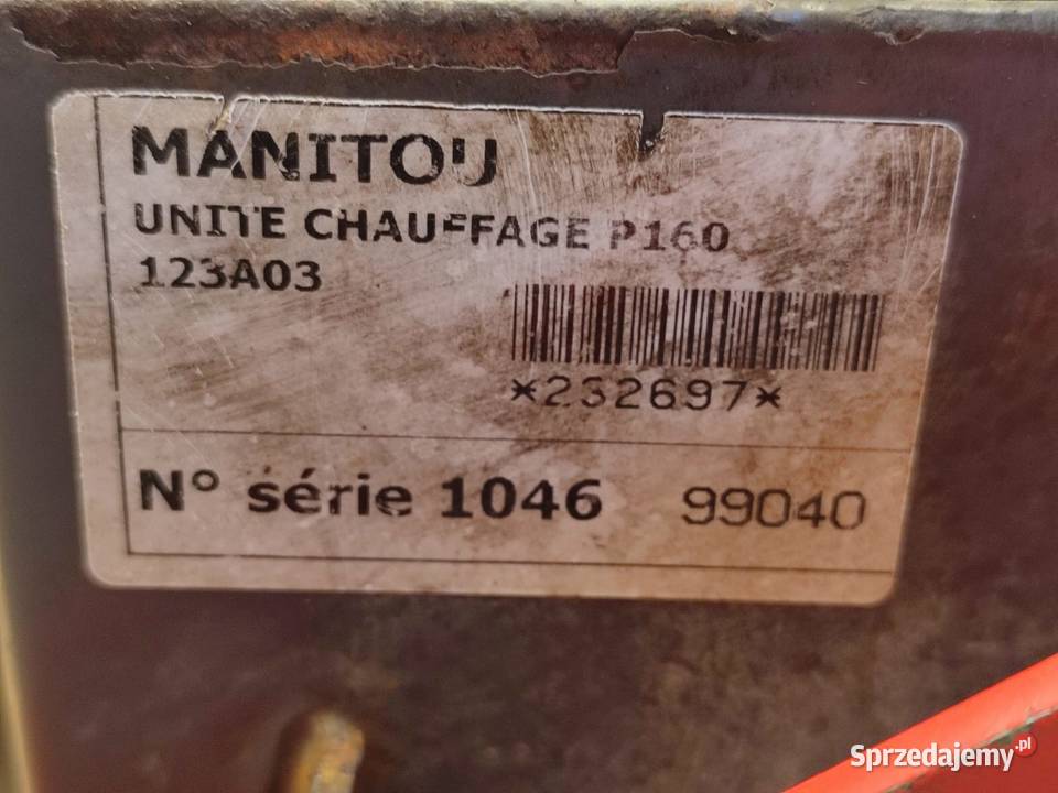 Obudowa Wentylator Dmuchawa 123A03 Manitou MLT Wilkowo