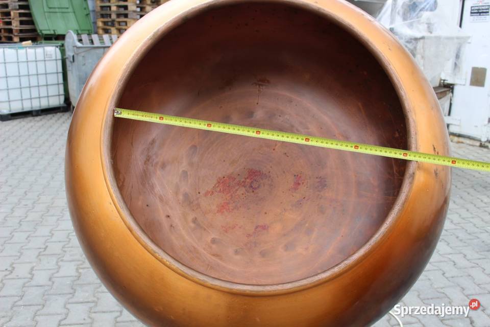 duży bęben drażetkarski miedziany cukierniczy Biznes i Przemysł