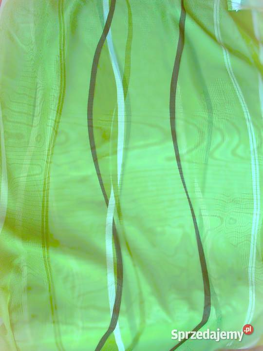 Zasłona cienka organza 1 sztuka 163 x 140 zielony