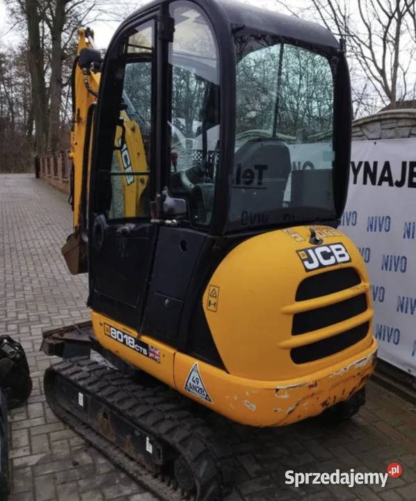JCB 8018 CTS 2015r 3 łyżki Cat komatsu holland łódzkie Łowicz sprzedam