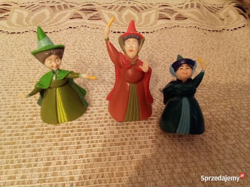 3 wróżki śpiąca królewna Disney komplet mazowieckie Warszawa