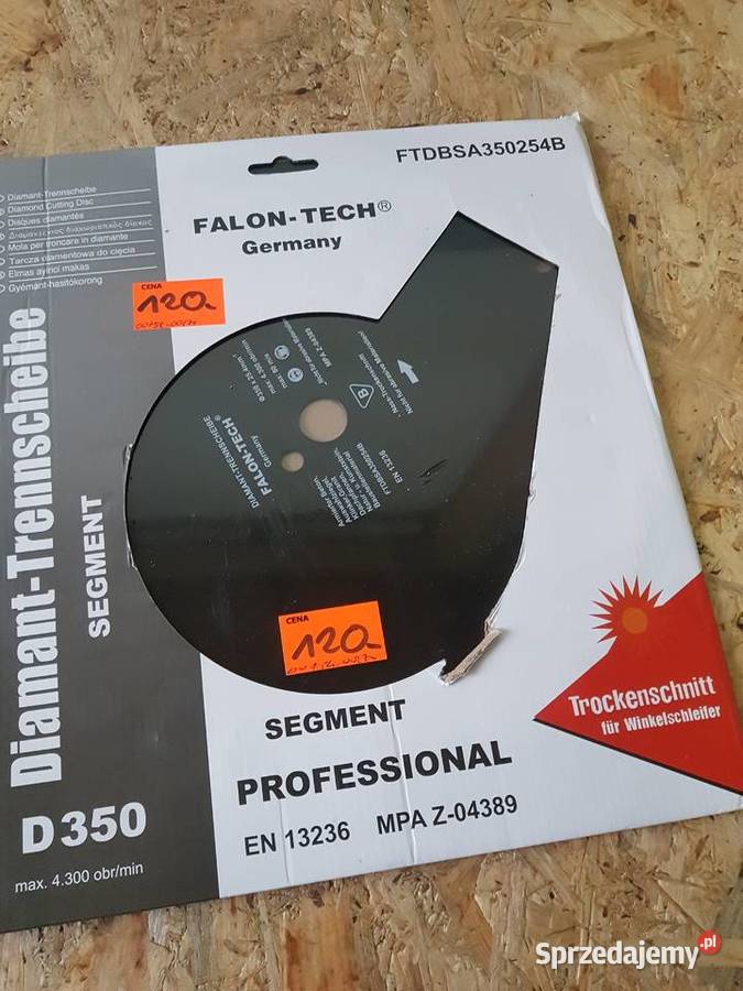 Tarcza diamentowa segmentowa do betonu FALON Głogowa