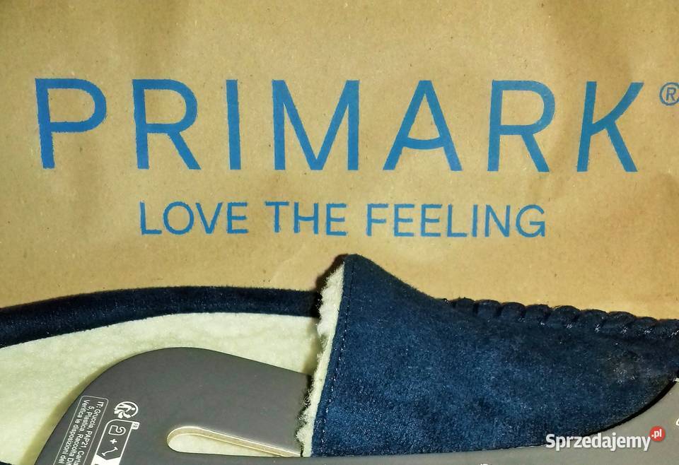 Modne granatowe kapcie mokasyny marki Primark inna Damskie Warszawa