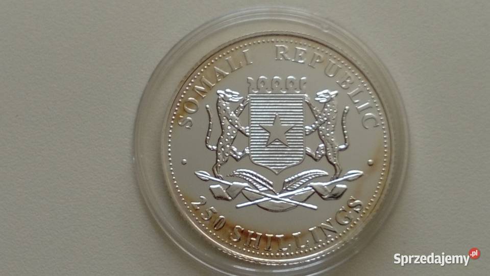 Moneta 250 szylingow 2005 r Republika Somalia Mosina