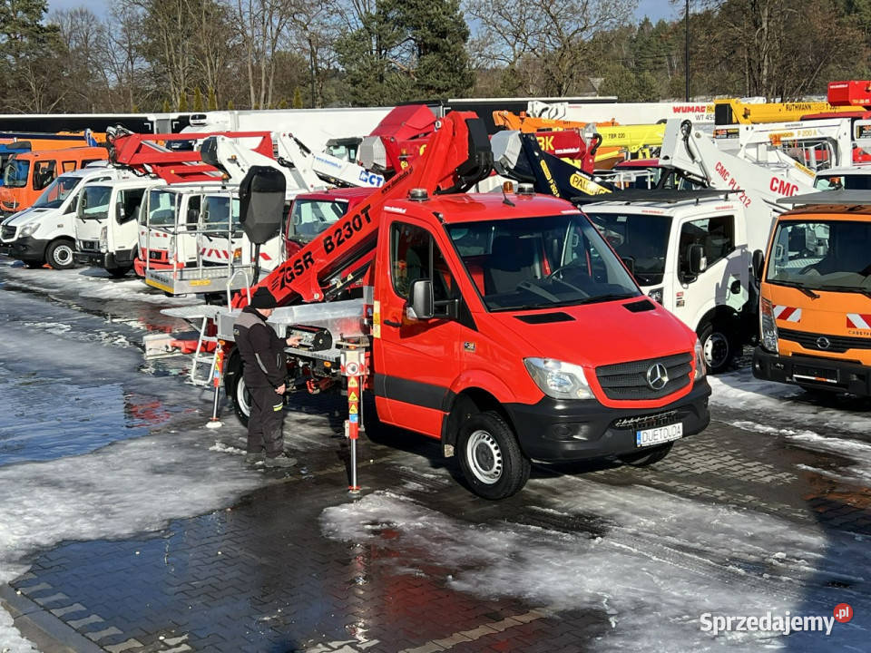 Mercedes Sprinter Podnośnik Koszowy 23m GSR 100KM Widełki sprzedam