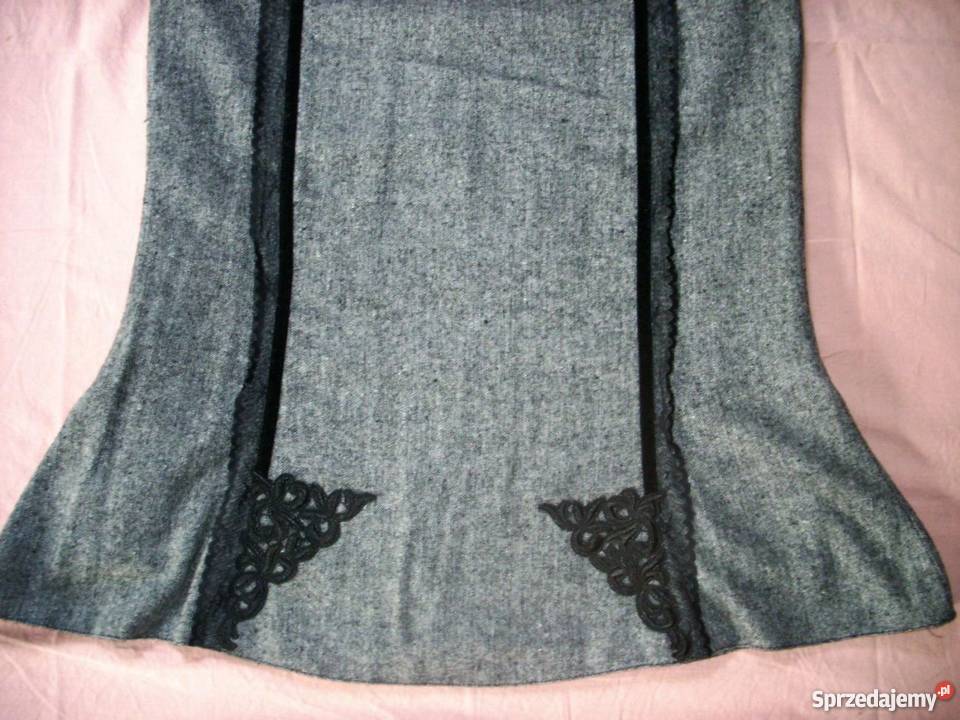 Spódnica Jesienna Tweed Koronka 30 M MIDI Nowy Sącz