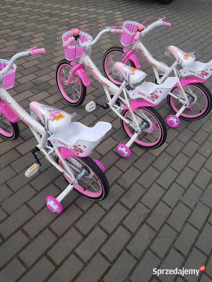 Rower ROWEREK dziecięcy Happy Baby 16 różowy wielkopolskie sprzedam