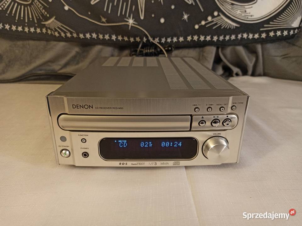 Miniwieża z CD DENON RCDM33 amplituner