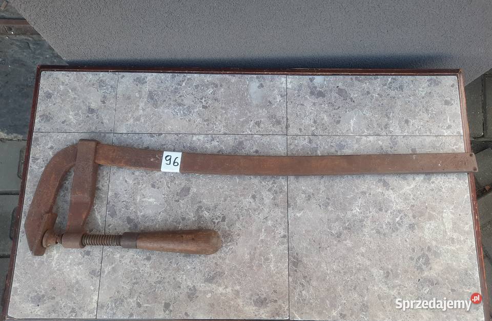 96 Stare narzędzie solidny duży ścisk stolarski