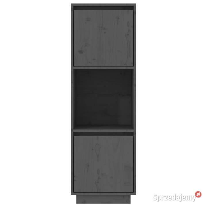 Szafka szara 38x35x117 lite drewno sosnowe
