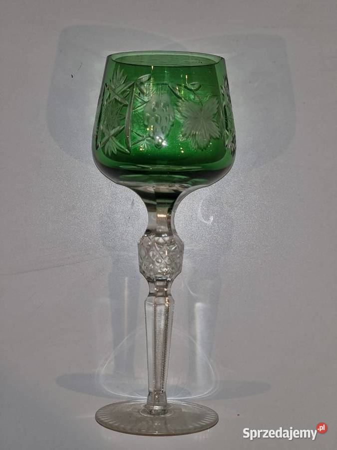 Kryształ kieliszki dzbanek zielony mazowieckie Działki sprzedam