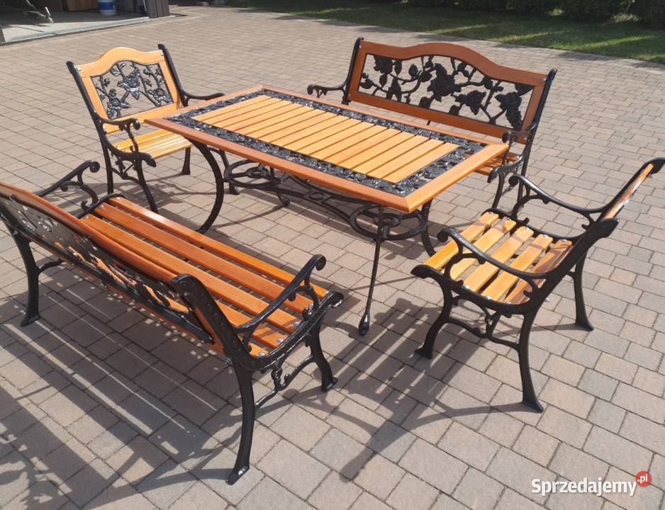 Komplet ogrodowy żeliwny Zgierz