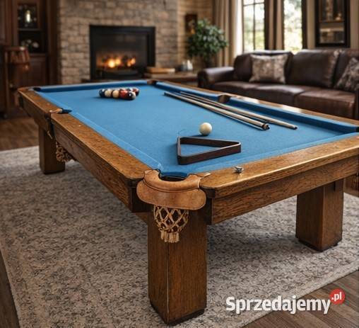 Bilard stół DREWNIANY kamień skóra nowy Bilard
