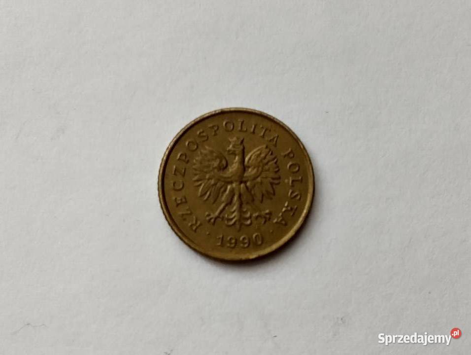 Moneta 1 grosz 1990 r Warszawa