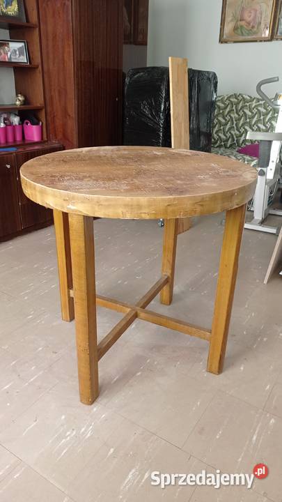 Stół drewniany okrągły Włocławek sprzedam