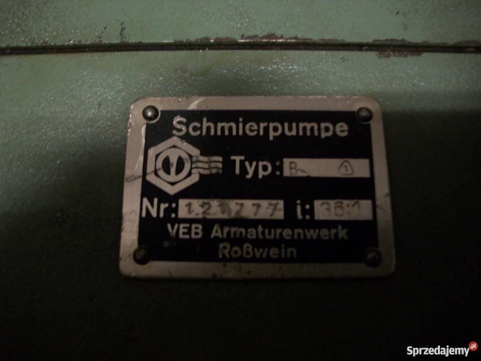 pompa smarownicza VEB Armaturenwerk Schmierpumpe Sklep małopolskie Olkusz
