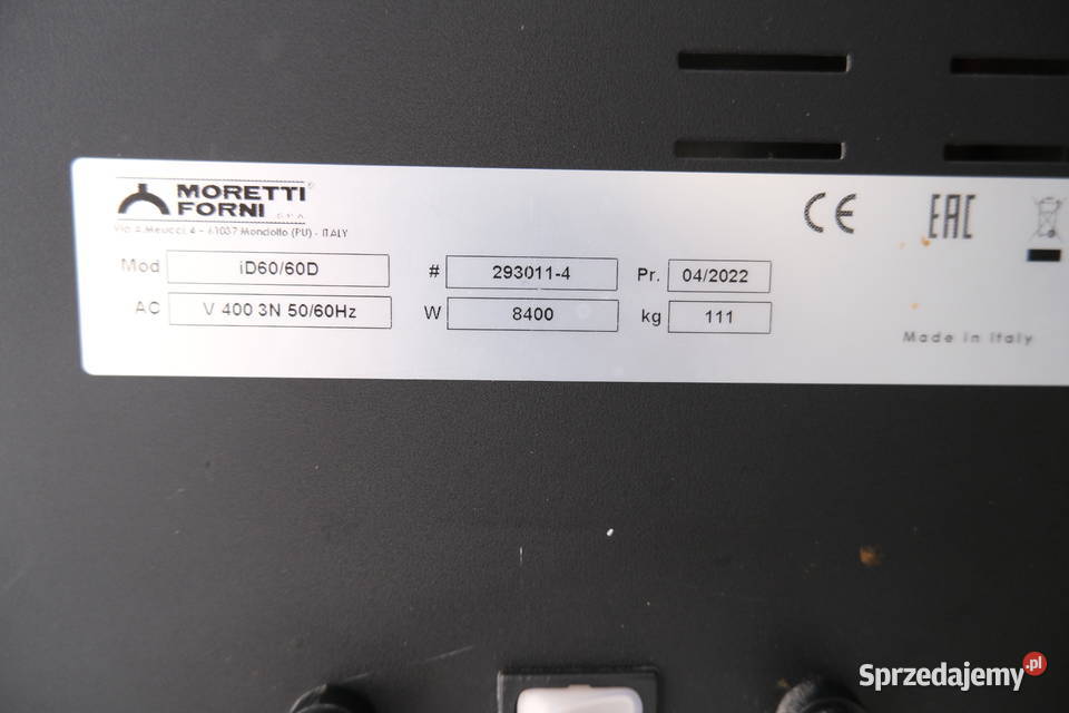 PIEC DO PIZZY MORETTI FORNI ID6060D 2022 Gastronomia mazowieckie Warszawa