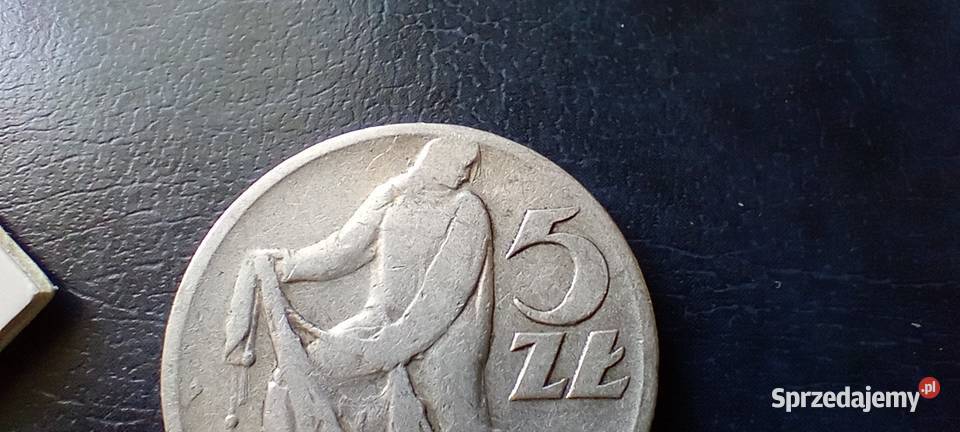 Stare monety 5 złotych 1958 PRL Polska podkarpackie