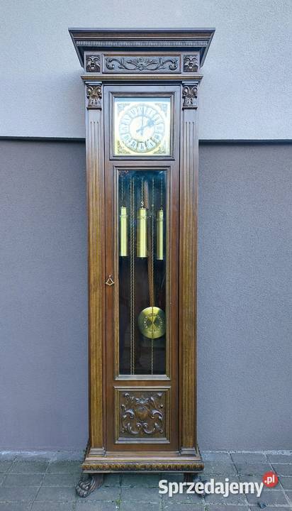 137 Stary zegar podłogowy Urgos kwadransowy Tczew