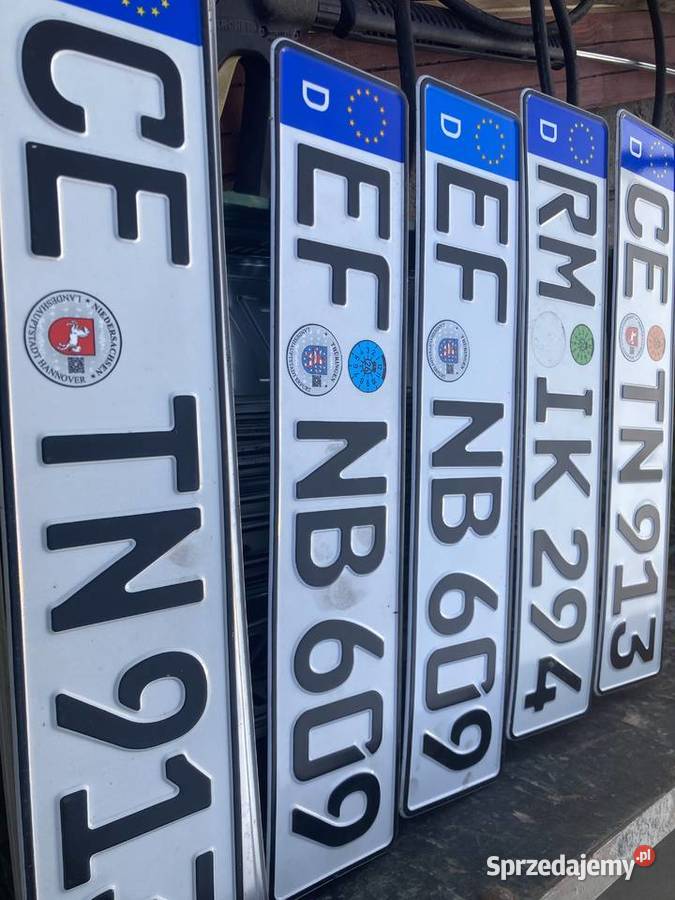 Kolekcjonerskie tablice rejestracyjne sprzedam