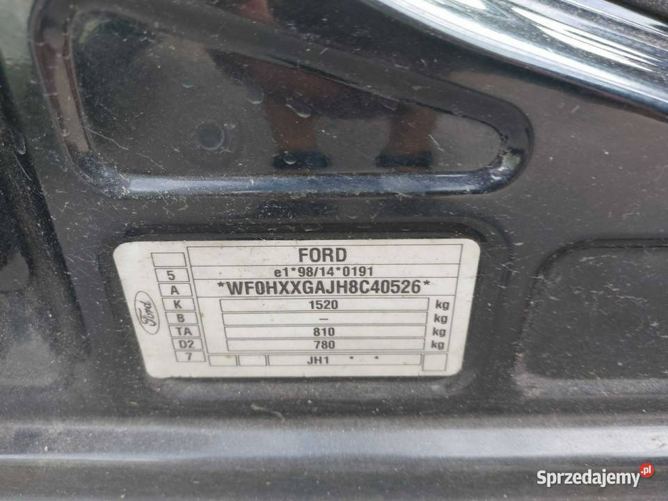 Ford Fiesta 5 drzwi klimatyzacja działa znikomy centralny zamek Wejherowo