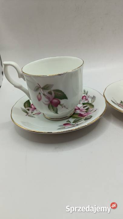 Dwa razy Duo filiżanka spodek porcelana kostna Zamość