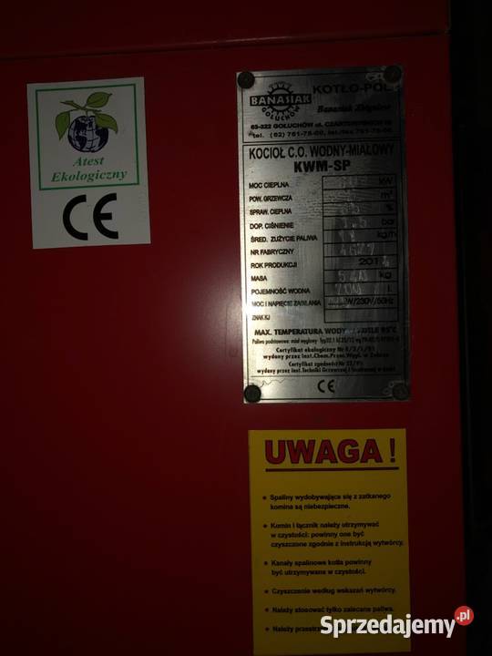Piec na ekogroszek używany 60 kw ekogroszek Budownictwo i akcesoria Wolsztyn