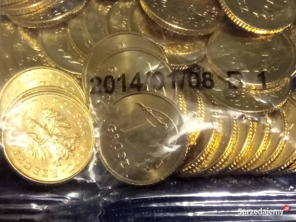 1 grosz 2014 worek 100 MW Warszawa