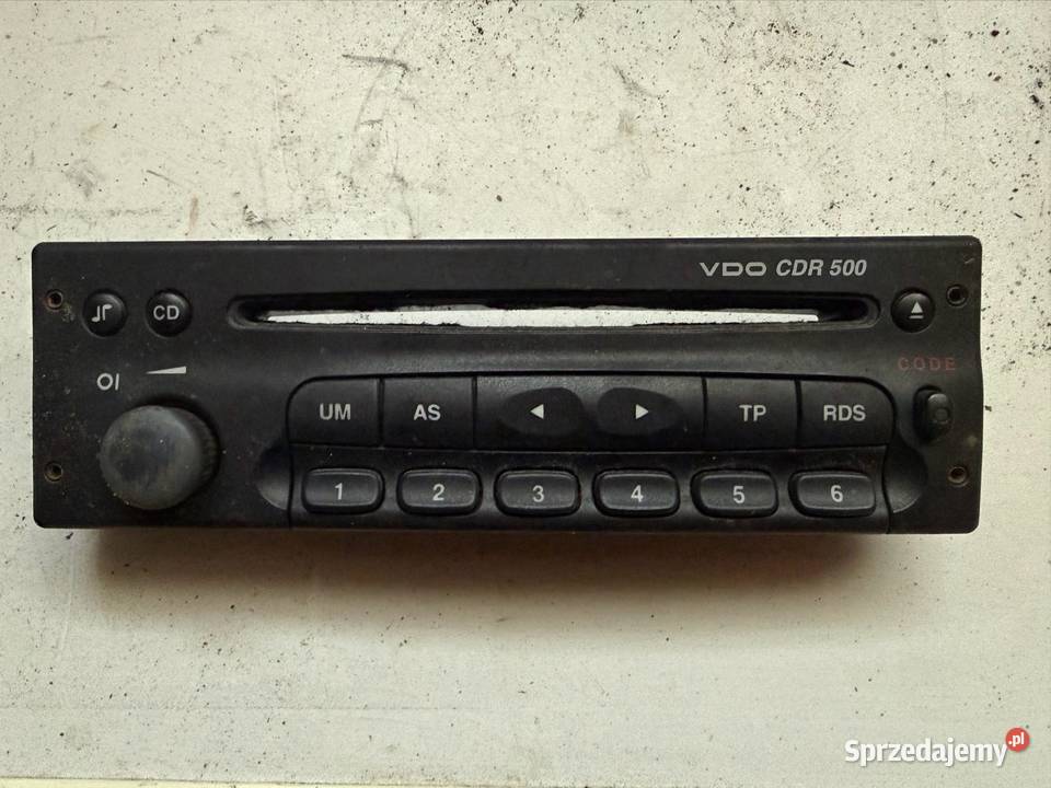 Panel radia Opel VDO CDR 500 Ostrów Wielkopolski