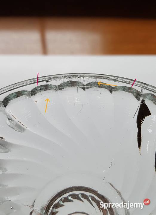 2x świecznik Spirelli świeczniki Ząbkowice szkło