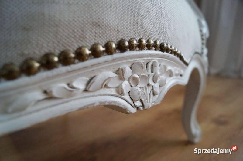 Fotel ludwikowskifrancuska berżera shabby chic Meble Stalowa Wola sprzedam