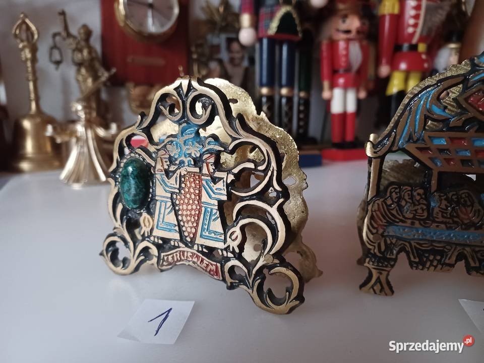 Piękny mosiężny serwetnik JERUSALEM Kolekcja wielkopolskie Poznań sprzedam