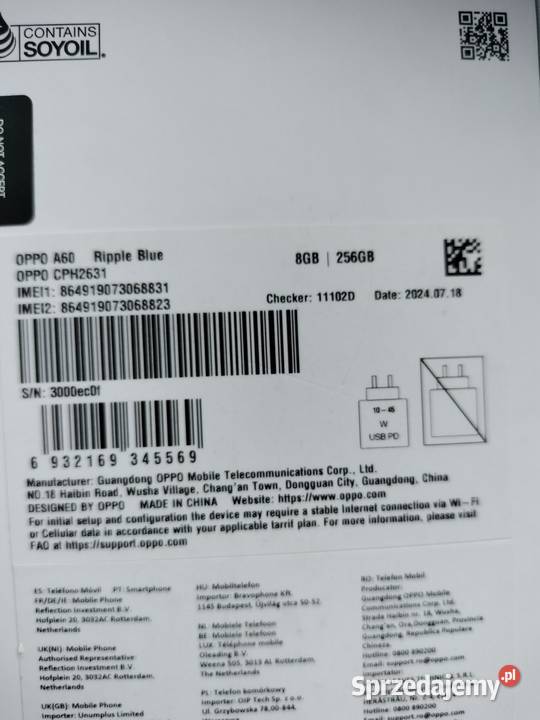 Oppo a60 4g 8256 lubelskie Rudolfin