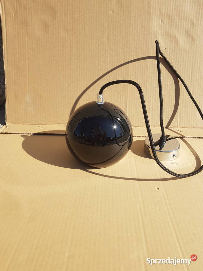Lampa wisząca KULKA KULA 15 CZARNY połysk szkło Warszawa