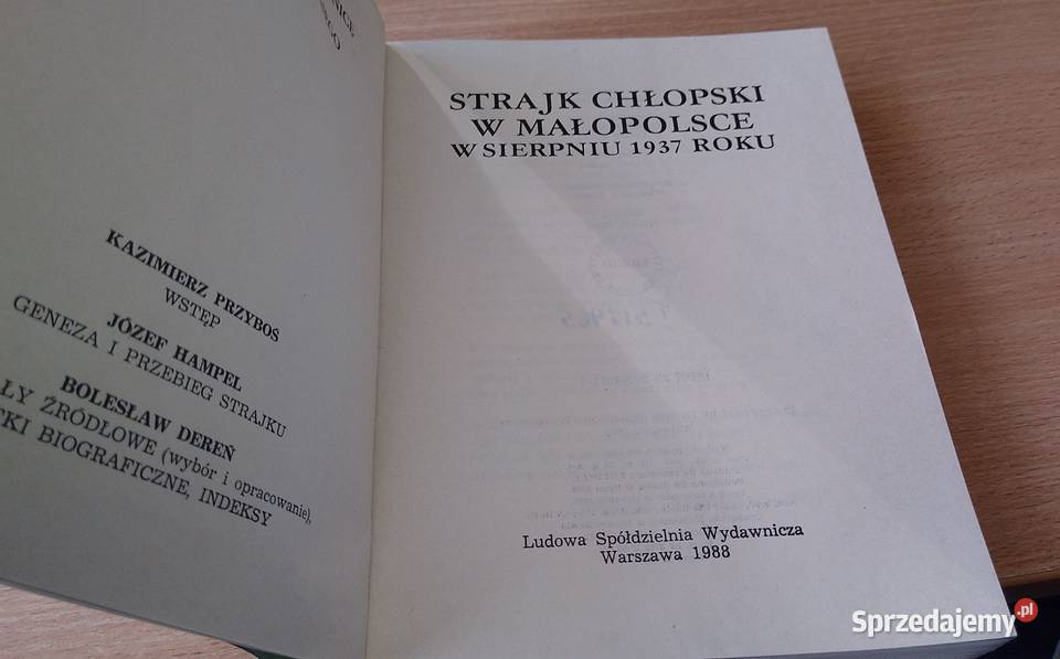 Strajk chłopski w Małopolsce w sierpniu 1937 historia, archeologia Gdańsk