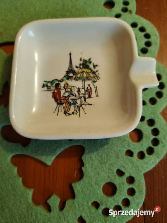 Popielniczki Vintage ręcznie malowane dolnośląskie Legnica sprzedam