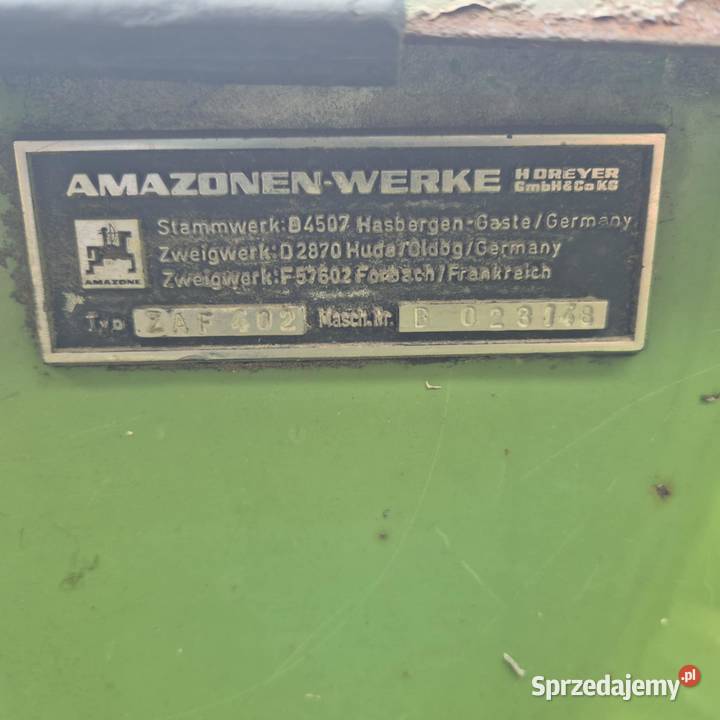Amazone F 402 śląskie Jaworzno