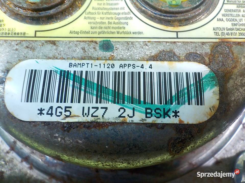 DODGE JOURNEY 20 CRD 10r 5D AIRBAG poduszka osobowe mazowieckie Suków