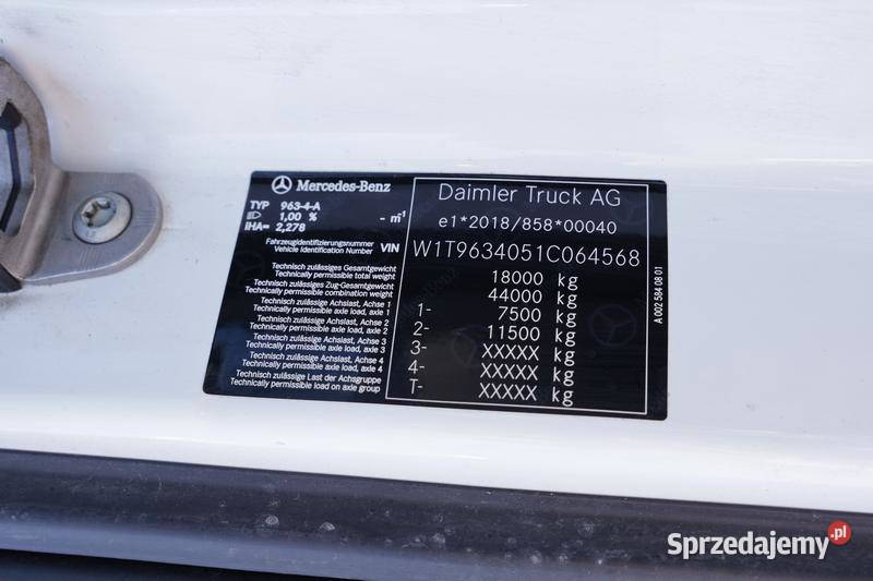MERCEDESBENZ ACTROS 1848 LSNRL 2023 1280900 ccm Warszawa