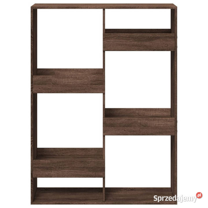 Regał brązowy dąb 100x33x135 materiał Warszawa