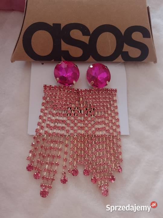 ASOSSługie różowe Bogato zdobione kolczyki Kraków