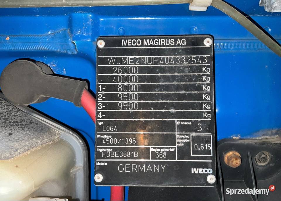 Budowlany 6x4 z dzwigiem Manual Iveco Stralis Napęd 2 lub więcej osi Warszawa