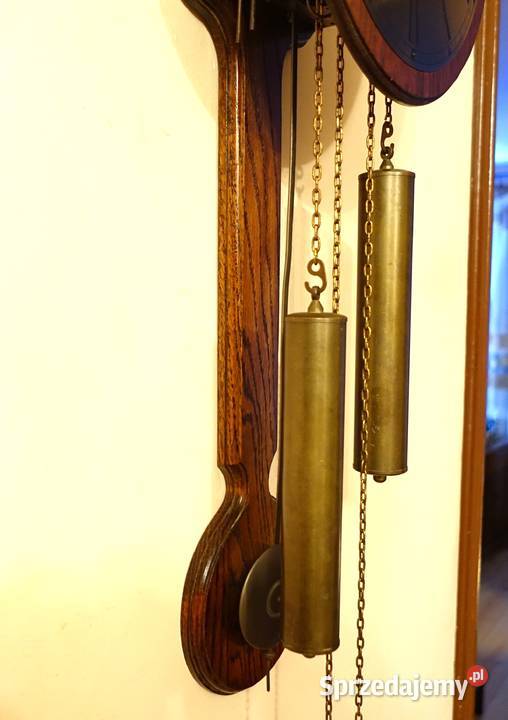 Zegar ścienny Orfac odważnikowy dębowy112 Antyki mazowieckie