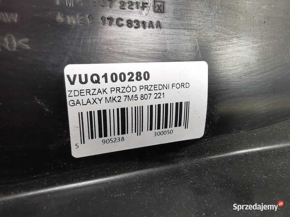 ZDERZAK PRZÓD FORD GALAXY I LIFT 20002006 NOWY sprzedam