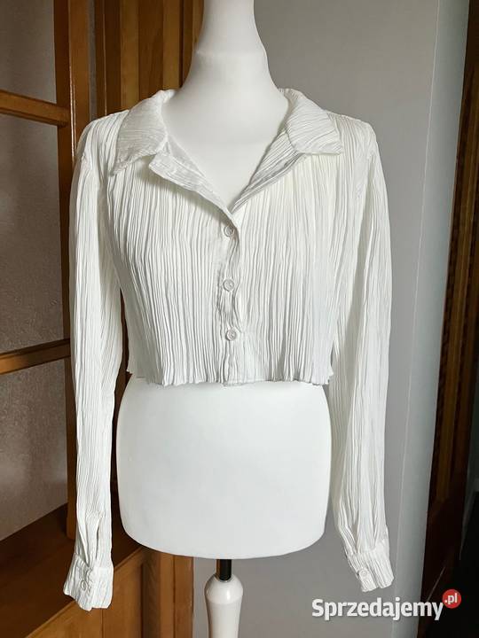 Nowa kremowa krótka bluzka koszula Moi Angel biały podkarpackie Nisko