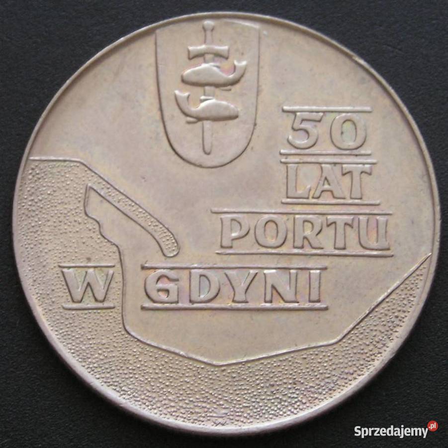 Polska 10 złotych 1972 50 lat Gdyni stan 12 Numizmatyka Łódź sprzedam